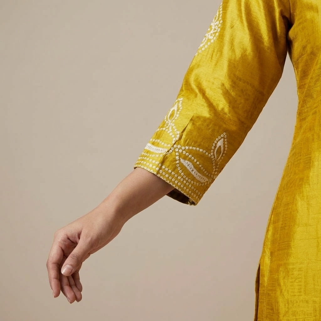 Sunlit Heritage Gajji Silk Kurta Set