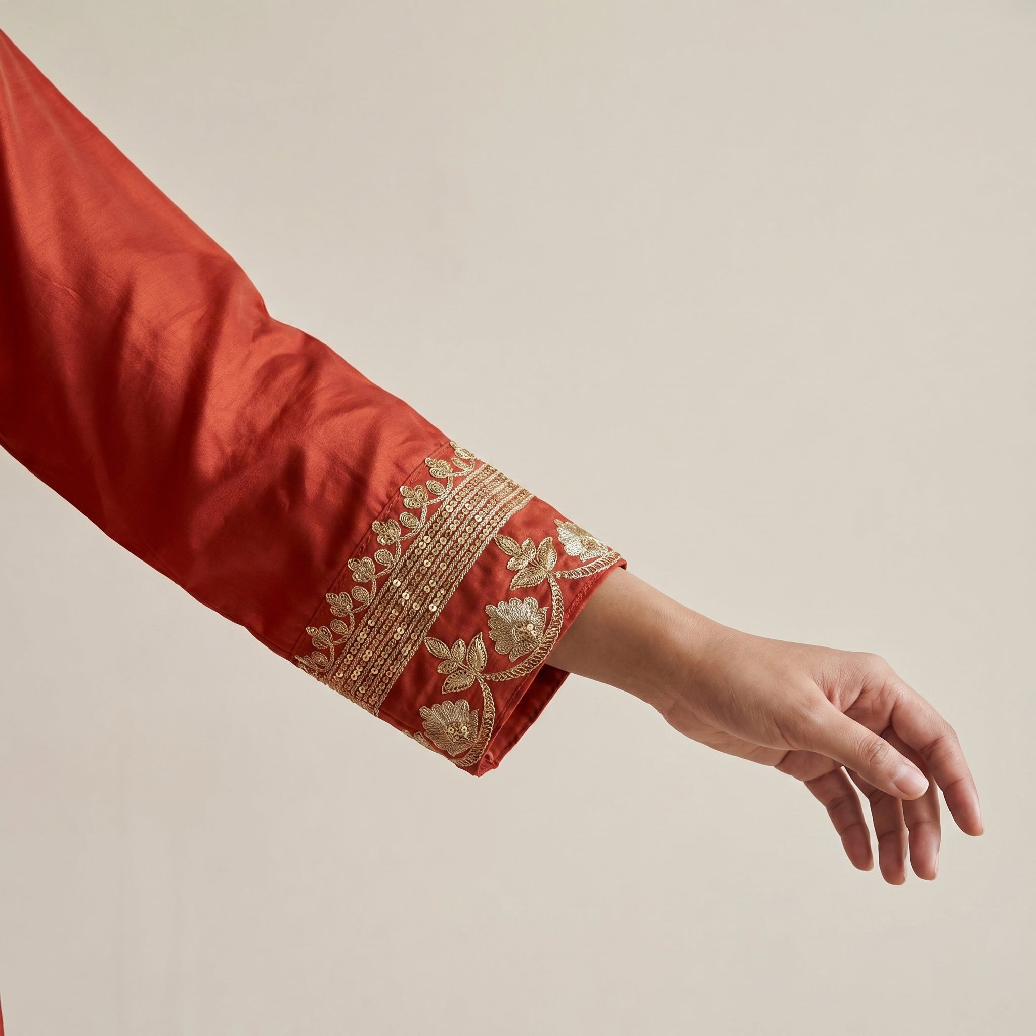Sunset Ember Elegance Kurta Set
