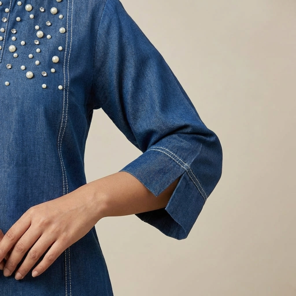Indigo Ease Denim Co-Ord Set