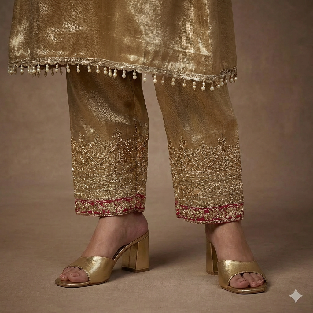 Swarn Giraffe Silk Ethnic Co-Ord Set