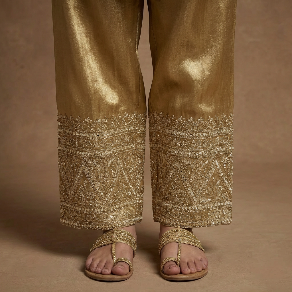 Svarnika Giraffe Silk Co-Ord Ethnic Set