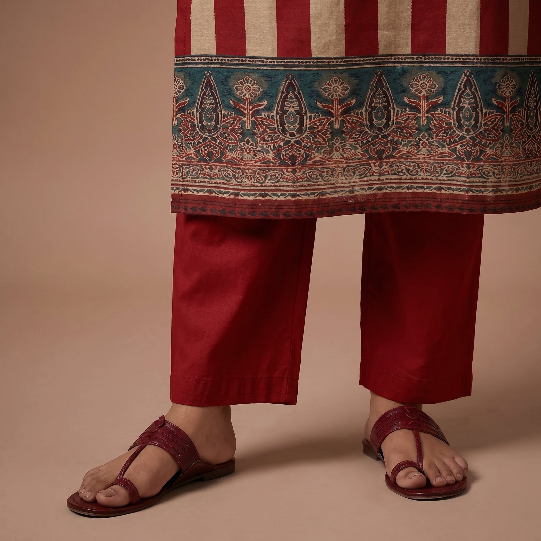 Sindoor Heritage Viscose Kurta Set