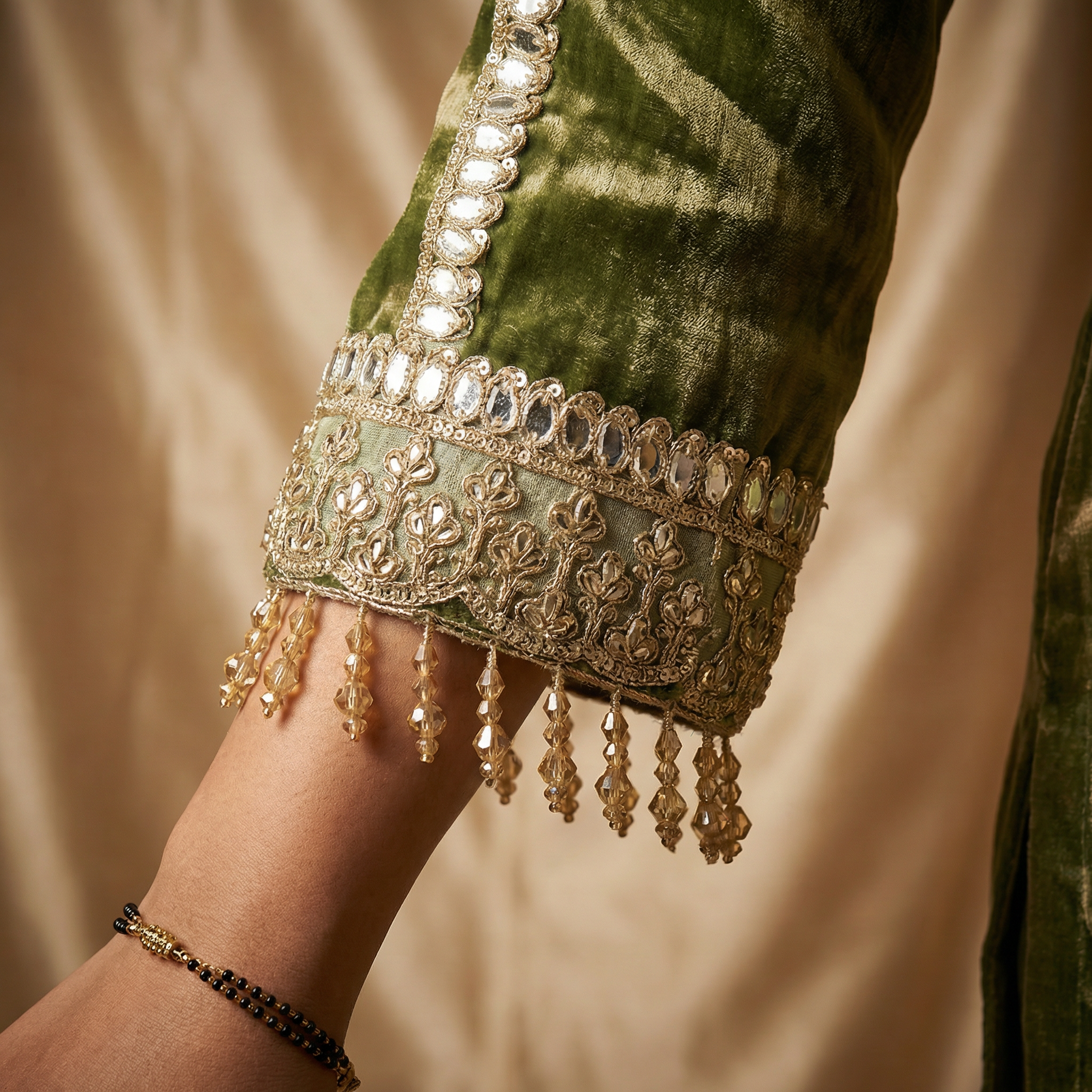 Kanak Green Sharara set for women