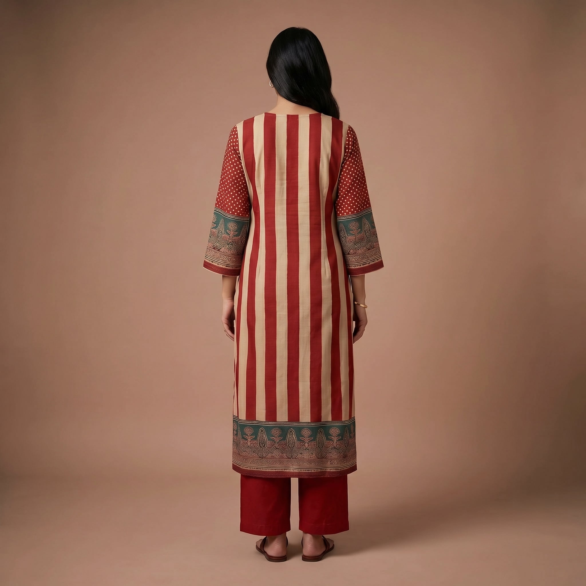 Sindoor Heritage Viscose Kurta Set