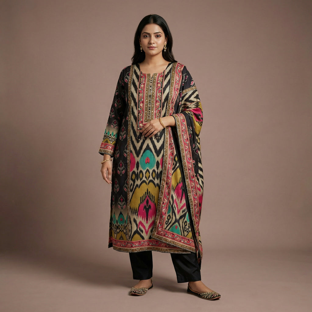 Noir Symphony viscose Kurta Set