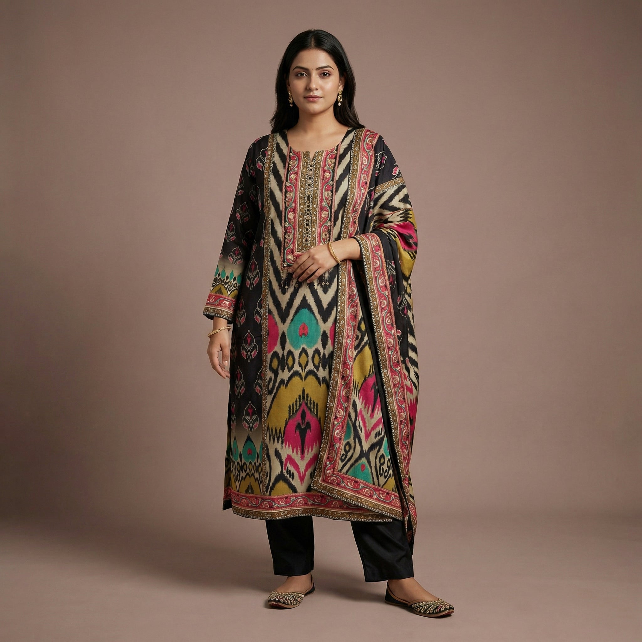 Noir Symphony viscose Kurta Set