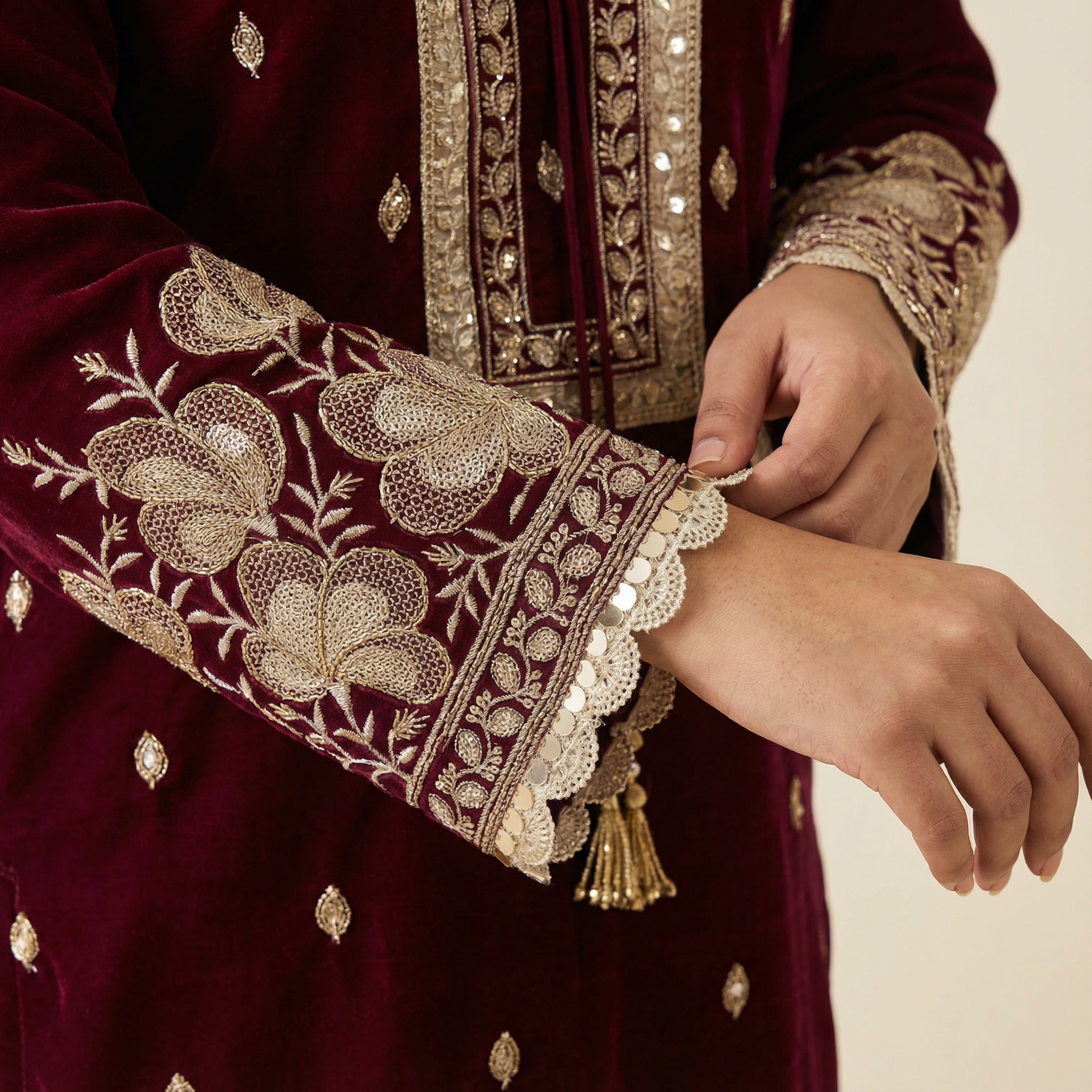Madira Wine Georgette Kurta Set for women