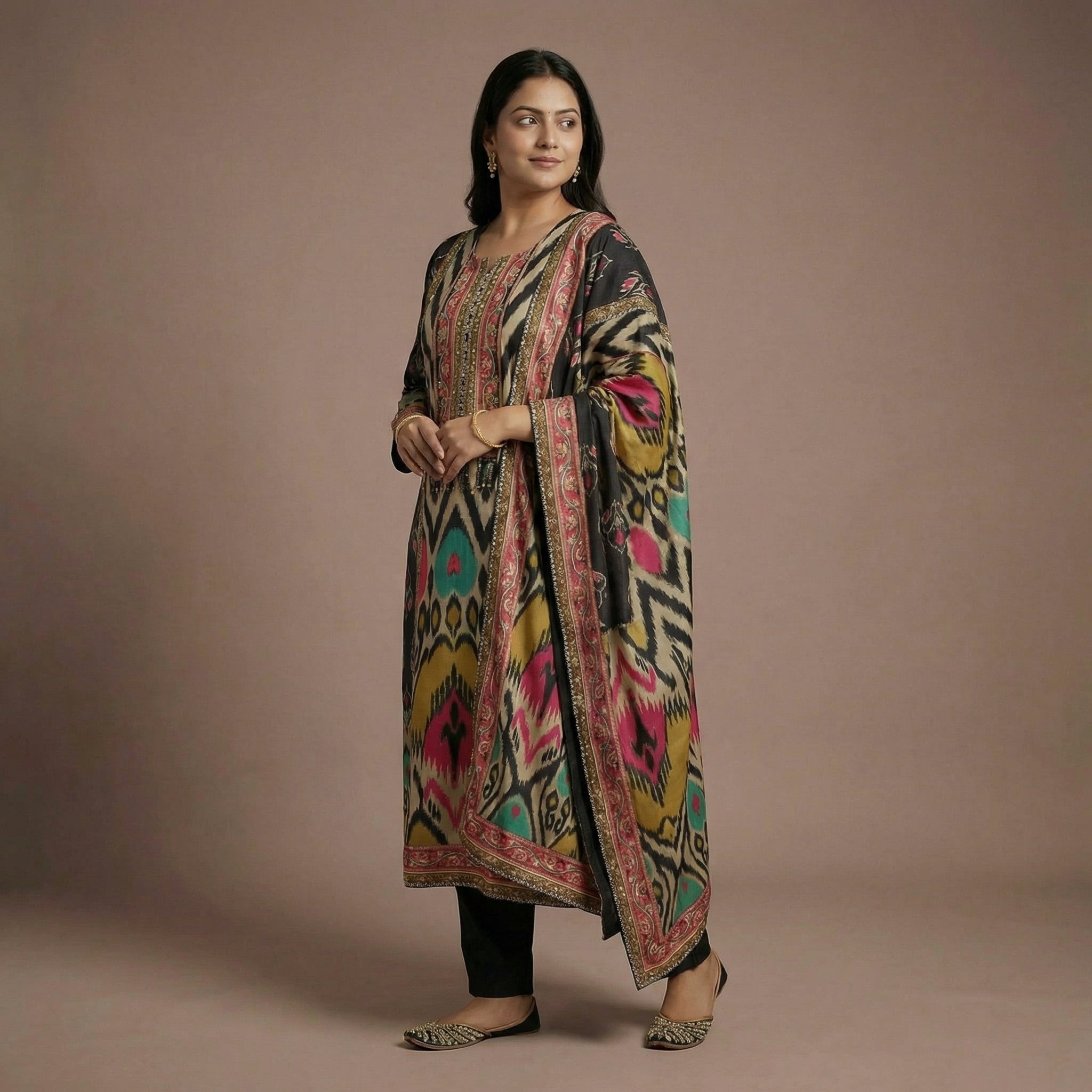 Noir Symphony viscose Kurta Set