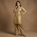 Svarnika Giraffe Silk Co-Ord Ethnic Set