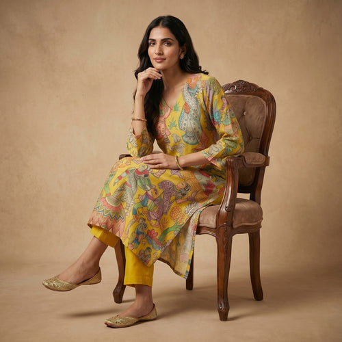 Golden Heritage Story Kurta Set
